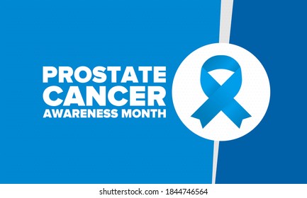Prostate Cancer Awareness Month in November. Men's Health concept. Medical health care and awareness design. Poster, card, banner and background. Vector illustration