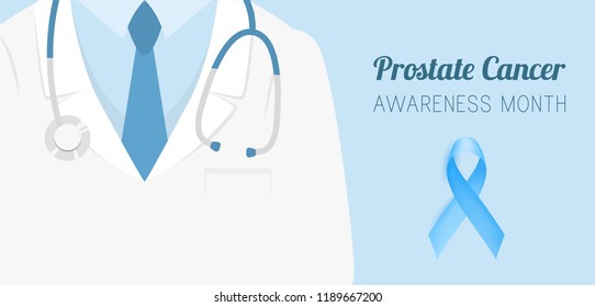 Prostate cancer awareness month. Vector illustration