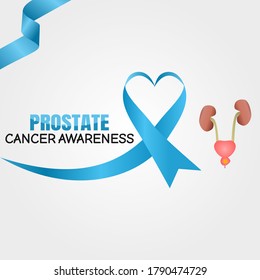 Prostate Cancer Awareness Month Vector Illustration Stock Vector ...