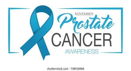 Prostate cancer awareness ribbon background. Vector
