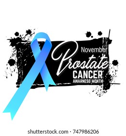 prostate cancer awareness symbol, vector illustration