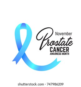 prostate cancer awareness symbol, vector illustration