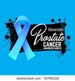 prostate cancer awareness symbol, vector illustration