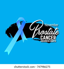 prostate cancer awareness symbol, vector illustration