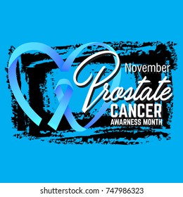 prostate cancer awareness symbol, vector illustration