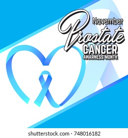 prostate cancer awareness symbol, vector illustration