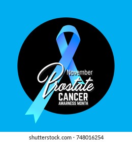 prostate cancer awareness symbol, vector illustration