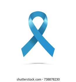 Prostate Cancer Day concept. Awareness Blue Ribbon.