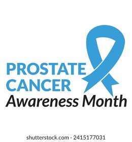 Prostate cancer November awareness month logo design vector.