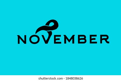 prostate cancer november, banner and logo
