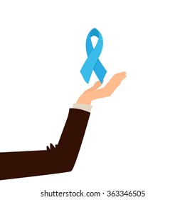 Prostate Cancer Vector Illustration
