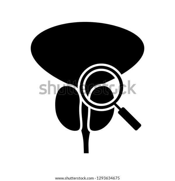 Prostate Exam Check Glyph Icon Silhouette Stock Vector Royalty Free 1293634675 2426