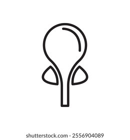 Prostate icon Thin line art collection