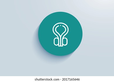 Prostate Laser Surgery Icon Vector Design