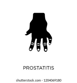 Prostatitis icon. Prostatitis symbol design from Diseases collection. Simple element vector illustration on white background.