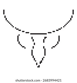 Prostatitis-Pixel-Symbol, 8-Bit. Isolierte Vektorgrafik.