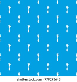 Prosthesis hand pattern repeat seamless in blue color for any design. Vector geometric illustration
