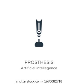 Prosthesis icon vector. Trendy flat prosthesis icon from artificial intellegence and future technology collection isolated on white background. Vector illustration can be used for web and mobile 