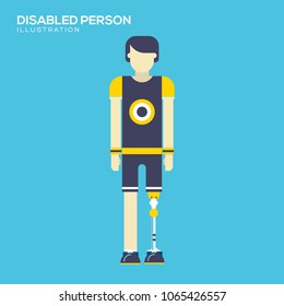 prosthesis lag icon vector. prosthesis lag sign on white background. prosthesis lag icon for web and app