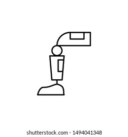 Prosthesis, leg icon. Element of medicine technology icon