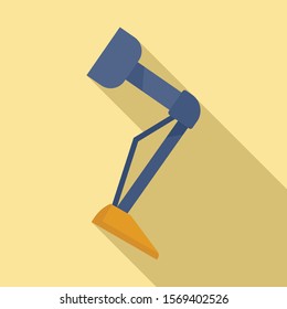 Prosthesis leg icon. Flat illustration of prosthesis leg vector icon for web design