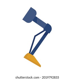 Icono de la pierna de la prótesis. Ilustración plana del icono del vector de la pierna de prótesis aislado en el fondo blanco