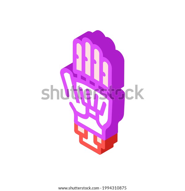 prosthesis plastic isometric icon\
vector. prosthesis plastic sign. isolated symbol\
illustration