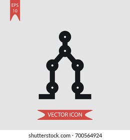 Prosthesis vector icon illustration symbol
