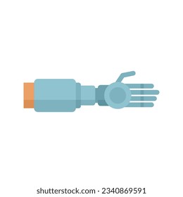 Prosthetic arm icon. Flat illustration of Prosthetic arm vector icon for web design isolated