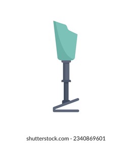 Prosthetic leg icon. Flat illustration of Prosthetic leg vector icon for web design isolated