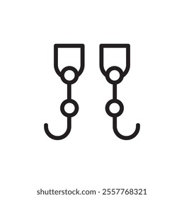 Prosthetic leg icon Outline vector for web ui