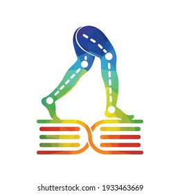 Diseño de plantillas de logotipo de prótesis. Diseño vectorial de las clínicas ortopédicas y fisioterapéuticas.