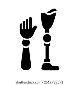 Elemento de icono de prótesis para diseño