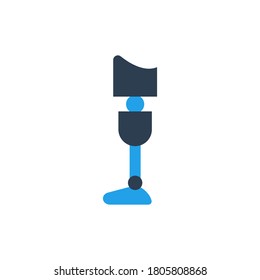 Icono vectorial de prostética, vector e ilustración.
