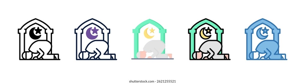Prostrate Icon Element For Design