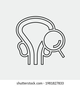 Prostrate vector icon illustration sign