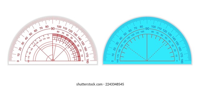 protactor angles ruler measuring tools 