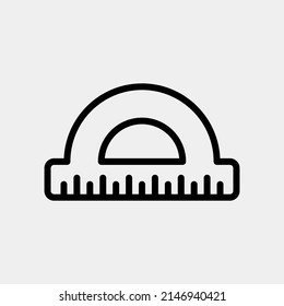 Icono de protactor en estilo de línea, uso para presentación de aplicación móvil del sitio web