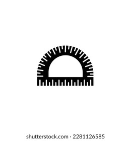 protactor vector fill icon. filled flat sign for mobile concept and web design. Protactor glyph icon. Symbol, logo illustration. Vector graphics