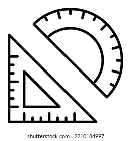Protactor vector icon. Can be used for printing, mobile and web applications.