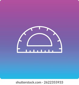 Protactor vector icon. Can be used for printing, mobile and web applications.