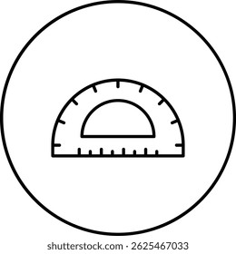 Icono de Vector de Protactor. Se puede utilizar para aplicaciones de impresión, móviles y de Web.