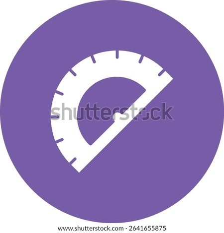 Protactor vector icon. Can be used for printing, mobile and web applications.