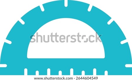 Protactor vector icon. Can be used for printing, mobile and web applications.