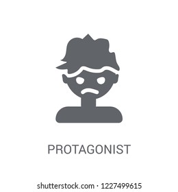 protagonist icon. Trendy protagonist logo concept on white background from Fairy Tale collection. Suitable for use on web apps, mobile apps and print media.