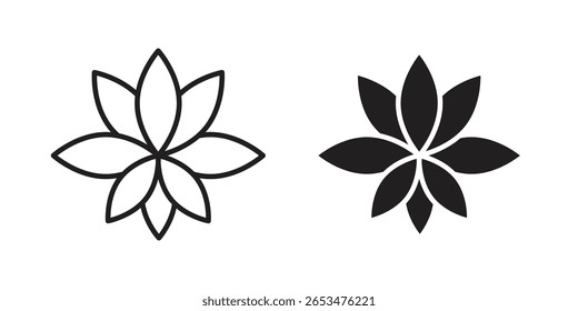 Icono de Protea, signo de Vector de contorno, pictograma de estilo lineal y sólido aislado en blanco.