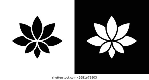 Silueta del Vector del icono de Protea para la colección gráfica y del Diseño web