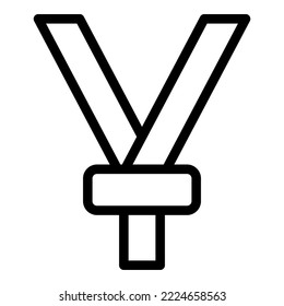 Protect belt icon outline vector. Car seat. Drive accident