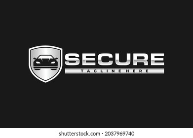 el logotipo de protección de la seguridad del coche	