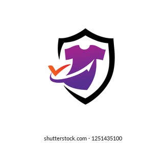 Protect Cloth Logo Template Design Vector, Emblem, Concept Design, Creative Symbol, Icon
